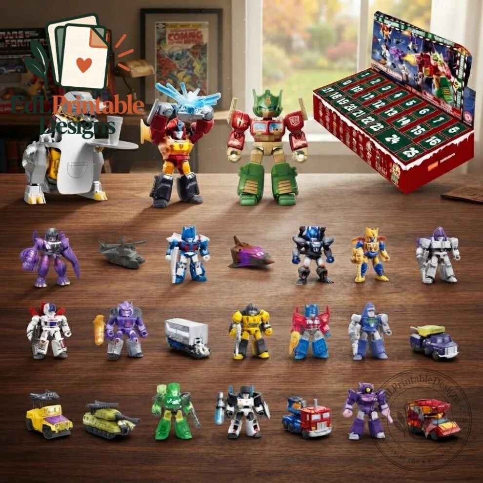 24 Day Robot Advent Calendar 2026 Mini Figures Christmas Gift