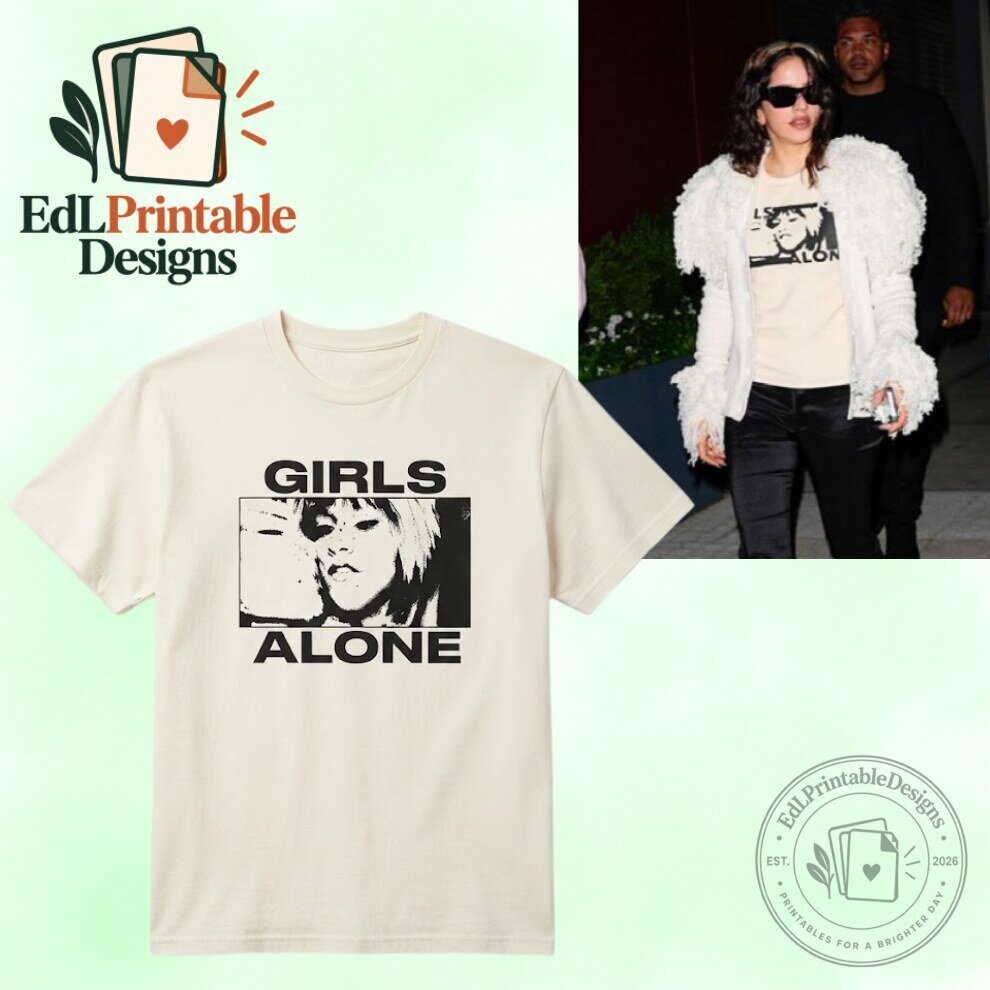 Rosalia Girls Alone Graphic Vintage T Shirt