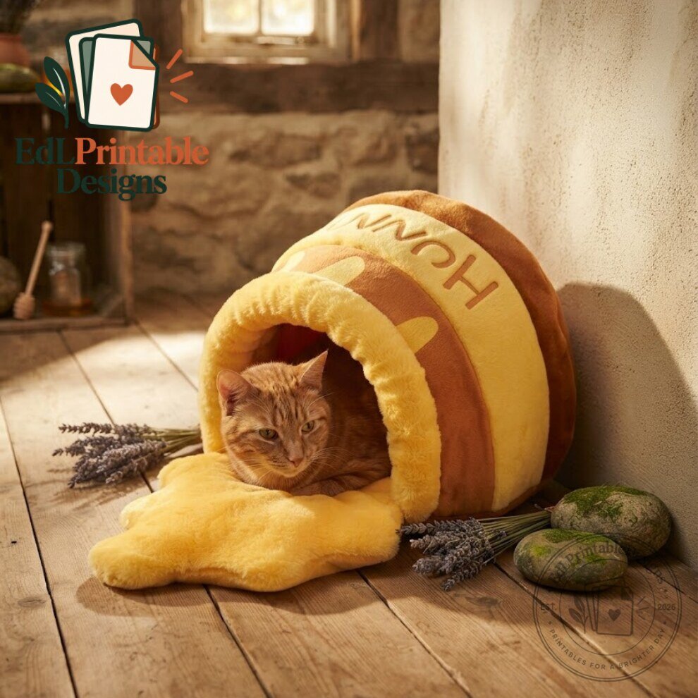 Winnie the Pooh Honey Pot Cat Bed Plush