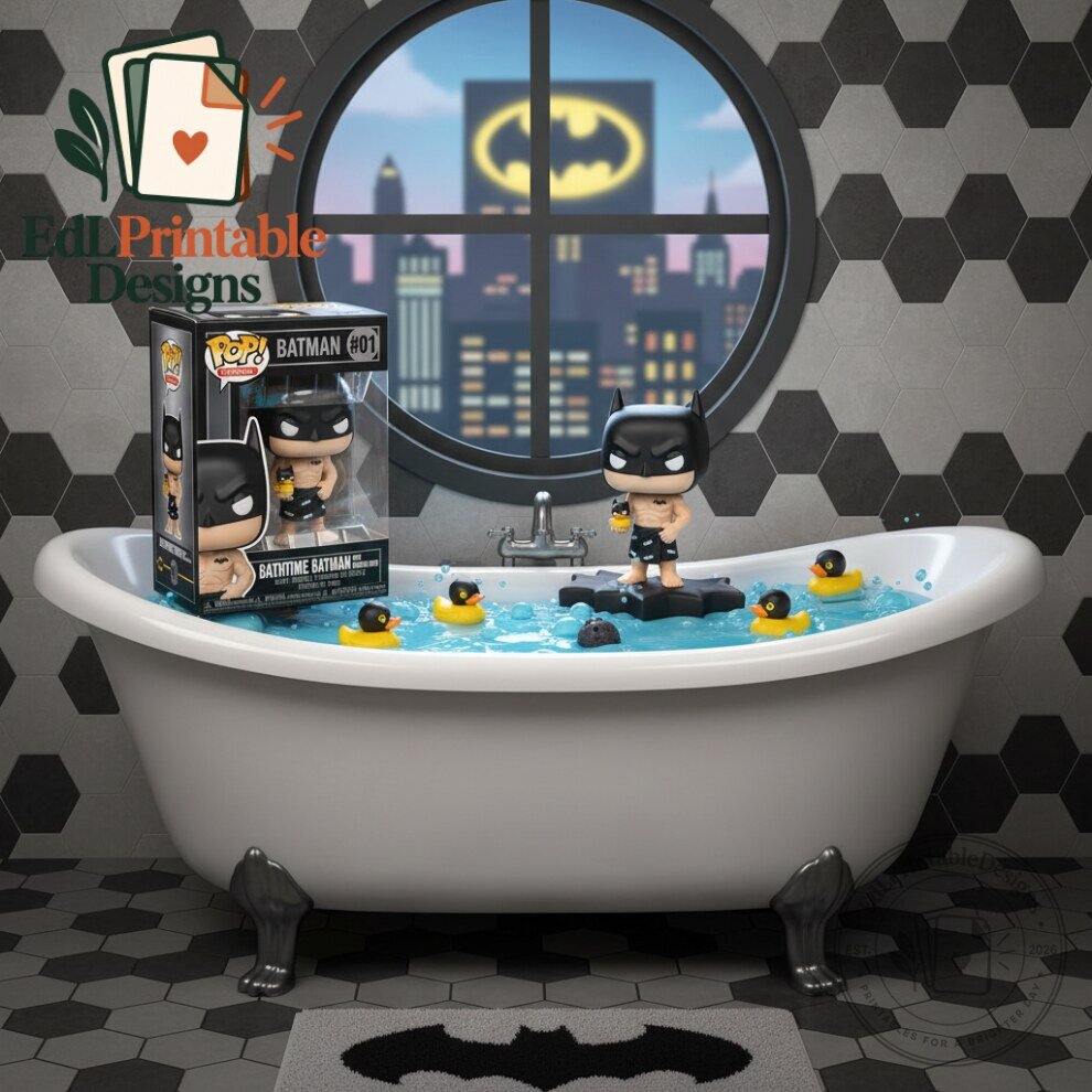 Bathtime Batman with Masked Duck Figure 5 Bathtime Batman with Masked Duck Figure
