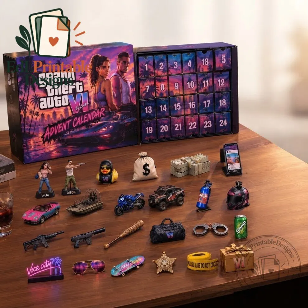 Grand Theft Auto VI GTA 6 Advent Calendar 2026 24 Day Collectible Gift Set