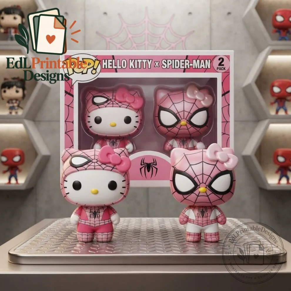 Funko Pop! Hello Kitty x Spider-Man Vinyl Figure 2-Pack Collector Edition