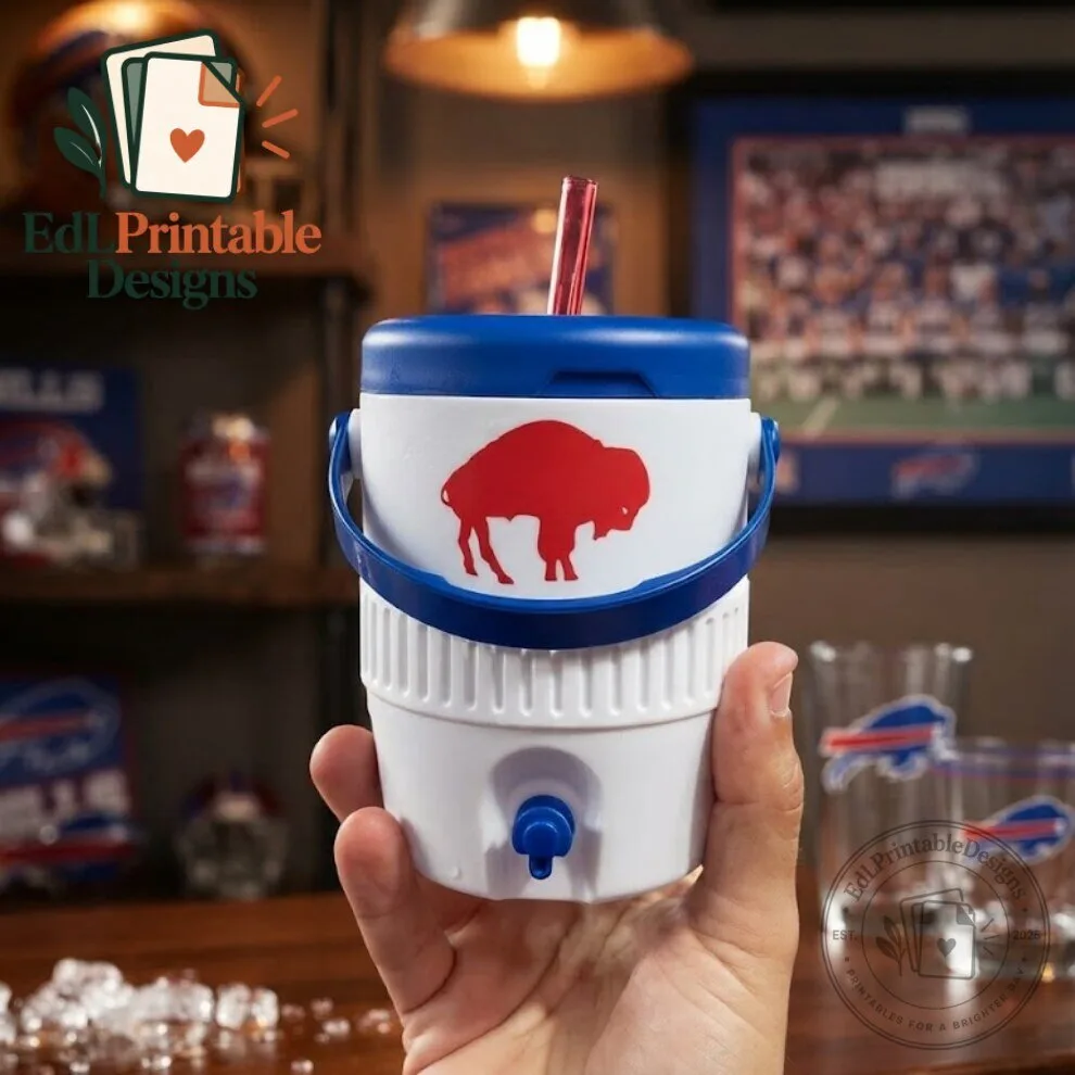Buffalo Bills NFL Mini Jug Water Cooler Cup 4 Buffalo Bills NFL Mini Jug Water Cooler Cup