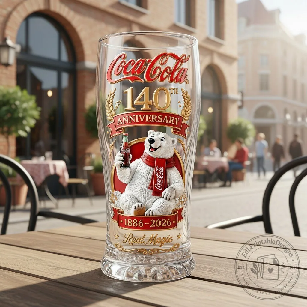 Coca-Cola 140th Anniversary Collector’s Glass Coca-Cola 140th Anniversary Collectible Glass – image 2 of 2