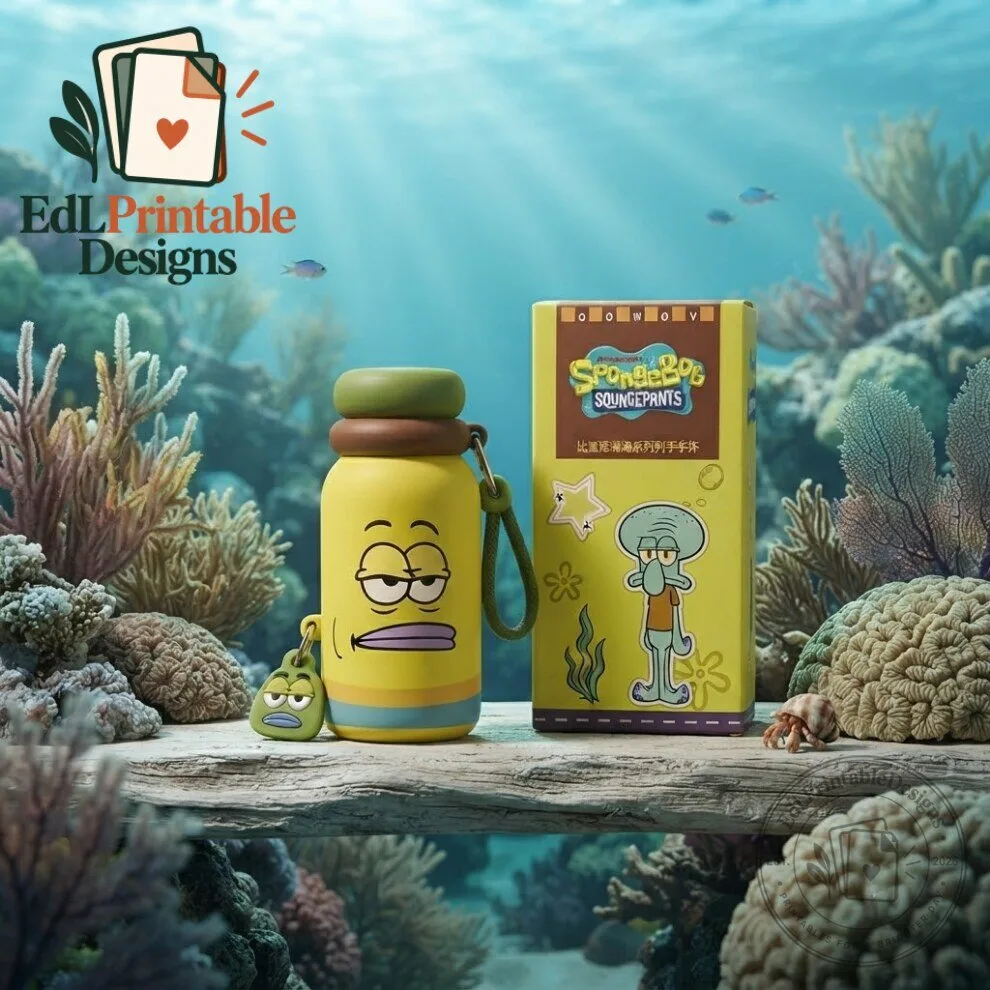 Spongebob Squarepants Cartoon Insulated Water Bottle 4 Spongebob Squarepants Cartoon Insulated Water Bottle