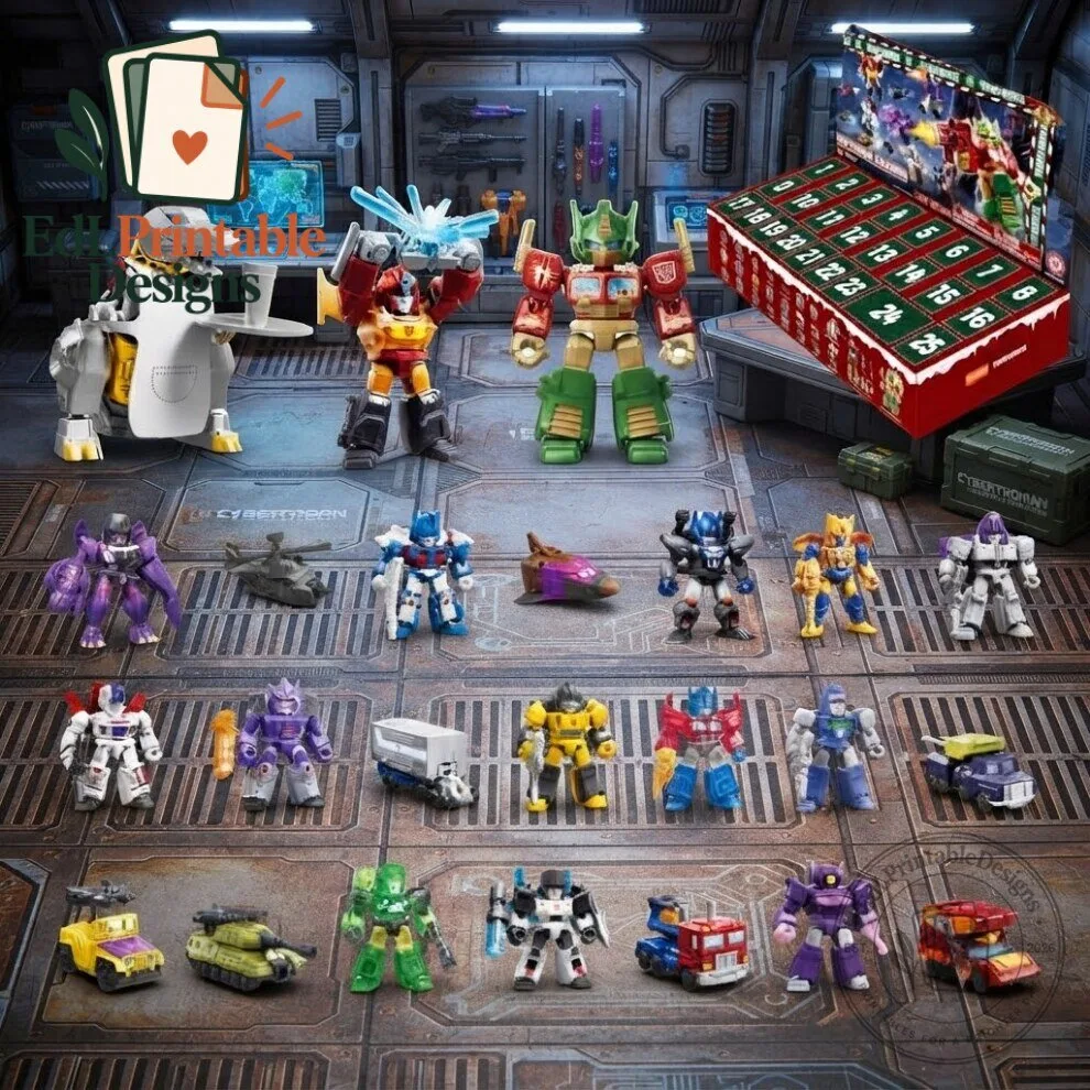 24 Day Robot Advent Calendar 2026 Mini Figures Christmas Gift