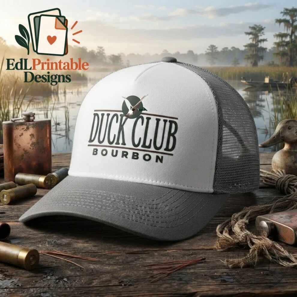 Riley Green Duck Club Bourbon Trucker Hat 5 Riley Green Duck Club Bourbon Trucker Hat