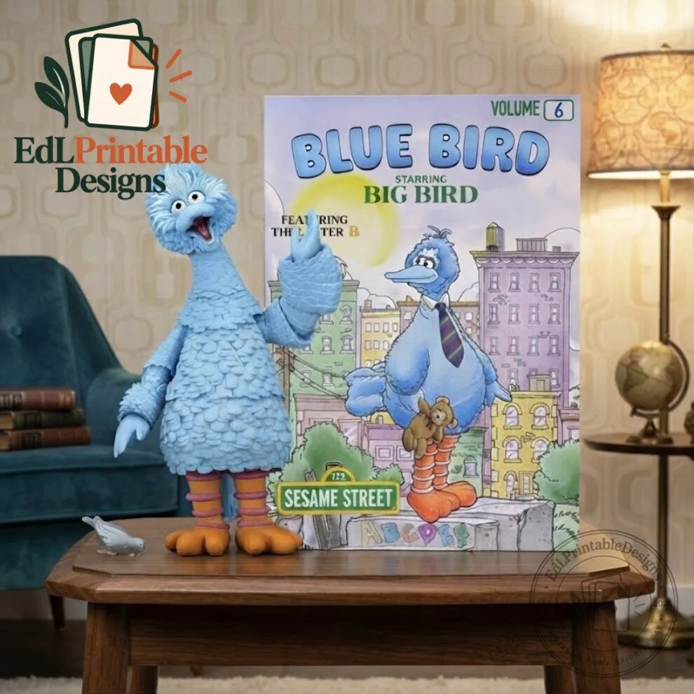 NECA Sesame Street Blue Bird Big Bird NYCC Figure