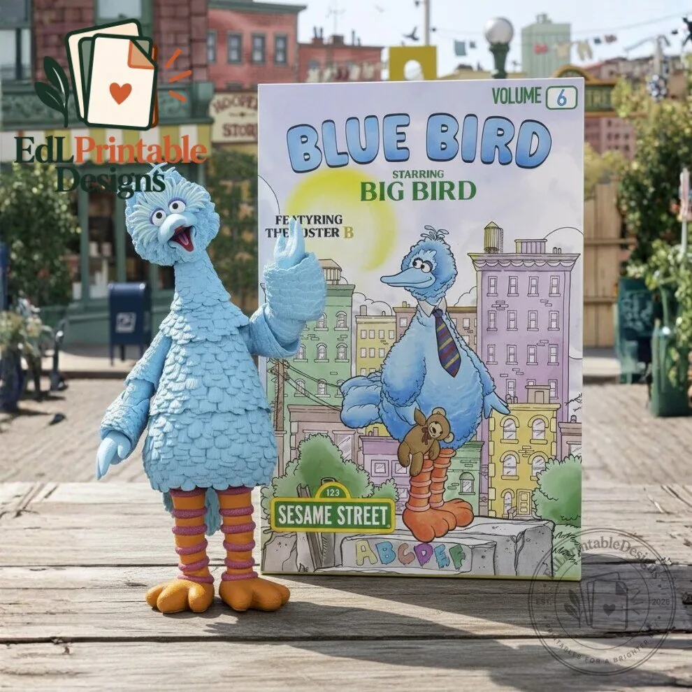 NECA Sesame Street Blue Bird Big Bird NYCC Figure 4 NECA Sesame Street Blue Bird Big Bird NYCC Figure