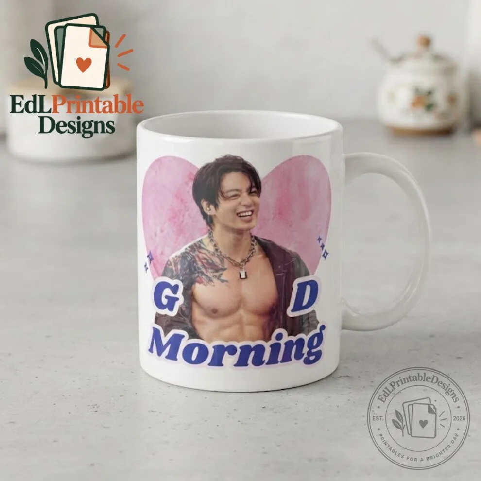 Good Morning BTS Jungkook Mug Novelty Gift