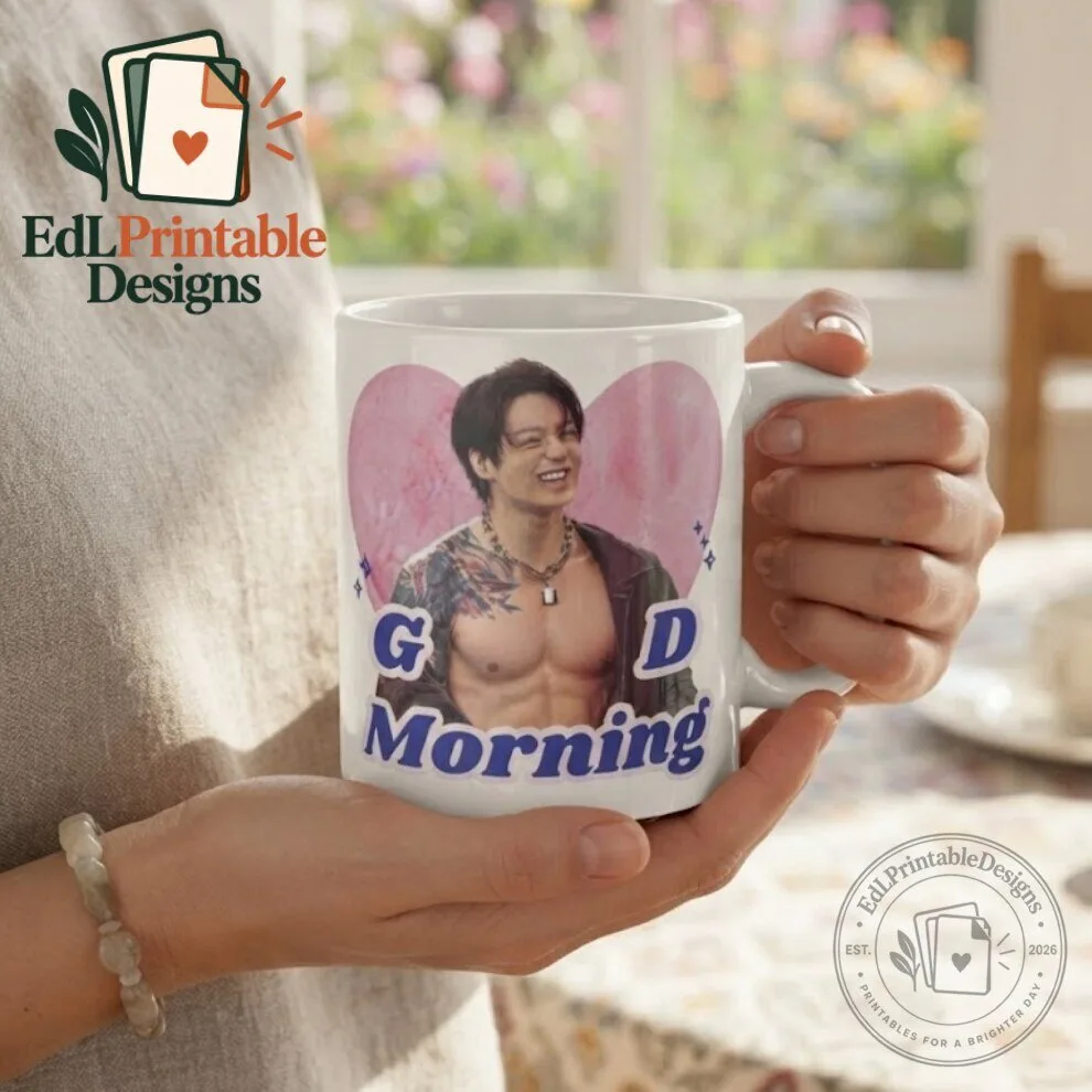 Good Morning BTS Jungkook Mug Novelty Gift 5 Good Morning BTS Jungkook Mug Novelty Gift