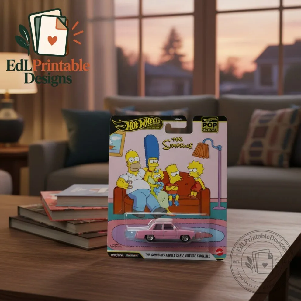 Hot Wheels Pop Culture The Simpsons Family Car