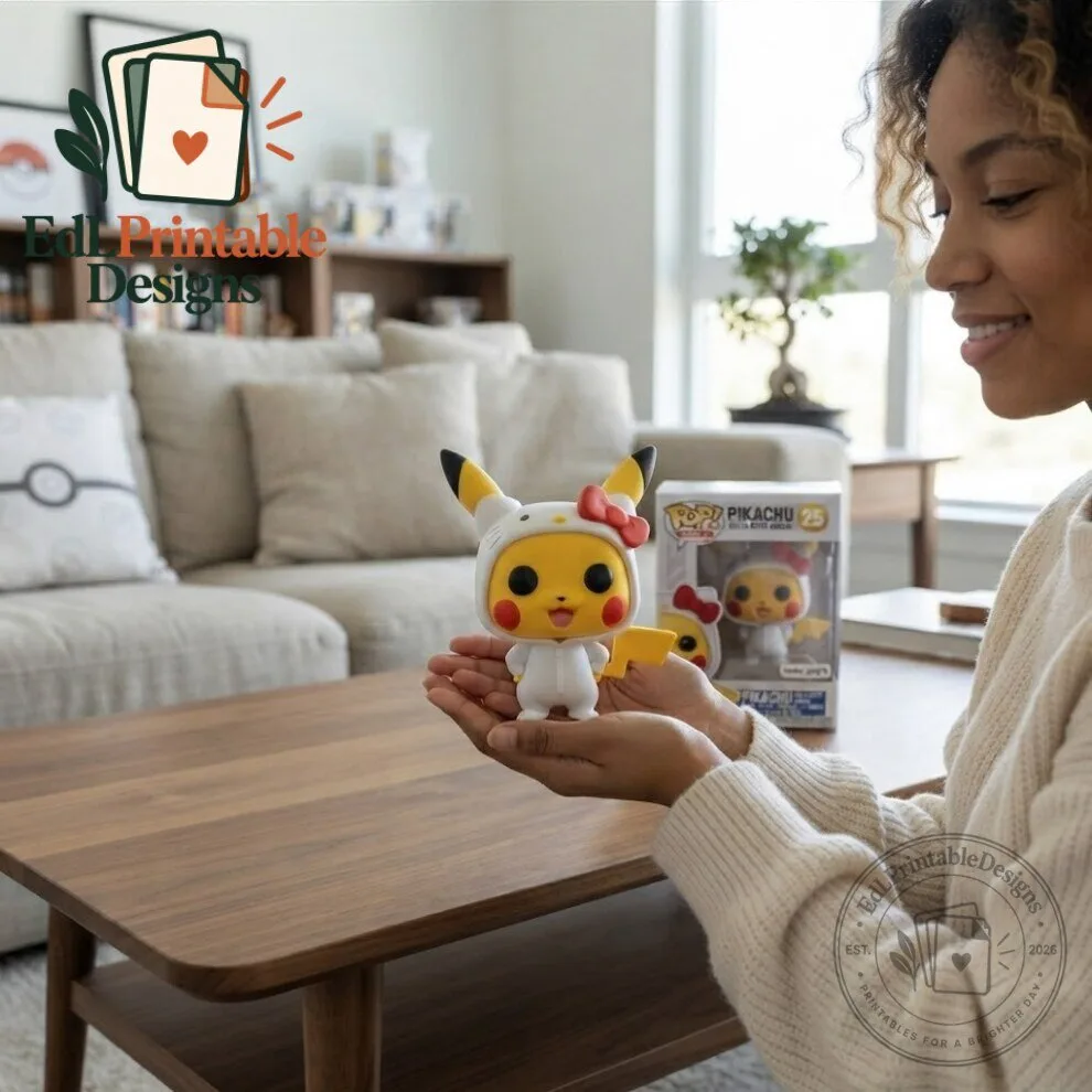 Funko Pop! Pokemon Pikachu in Hello Kitty Onesie Figure 4 Funko Pop! Pokemon Pikachu in Hello Kitty Onesie Figure