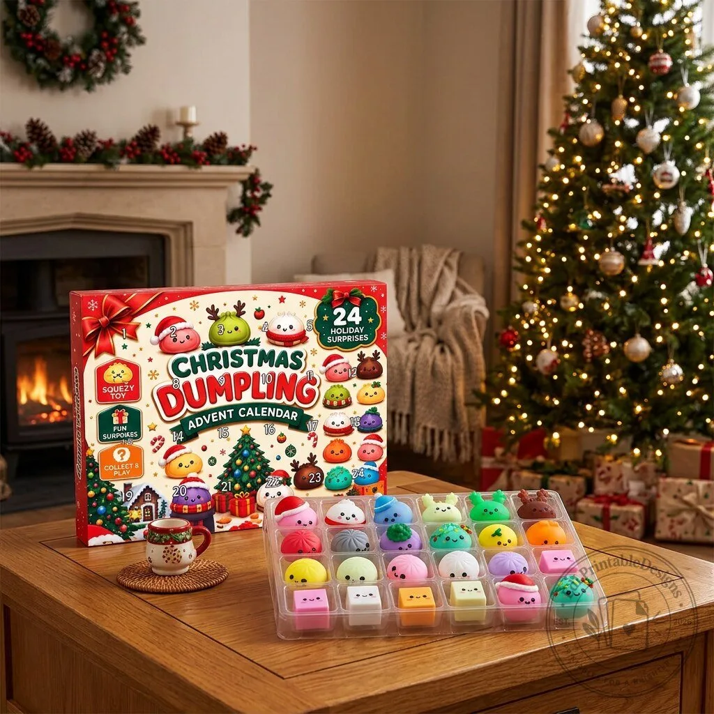 Christmas Dumpling Advent Calendar - Twenty Four Days Of Squishy