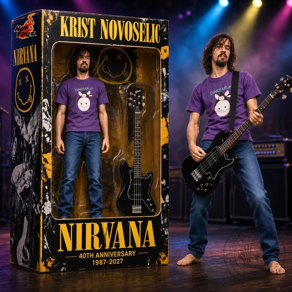 Krist Novoselic Nirvana 40th Anniversary Collector Hot Toys Figure 3 Krist Novoselic Nirvana 40th Anniversary Collector Hot Toys Figure