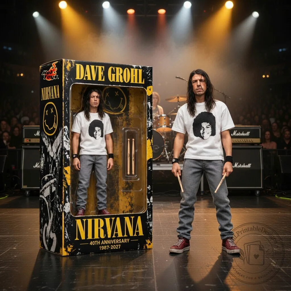 Dave Grohl Nirvana 40th Anniversary Collector Hot Toys Figure