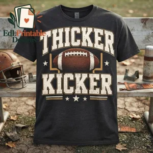 Thicker Kicker Football T-Shirt – Vintage Retro Game Day Tee