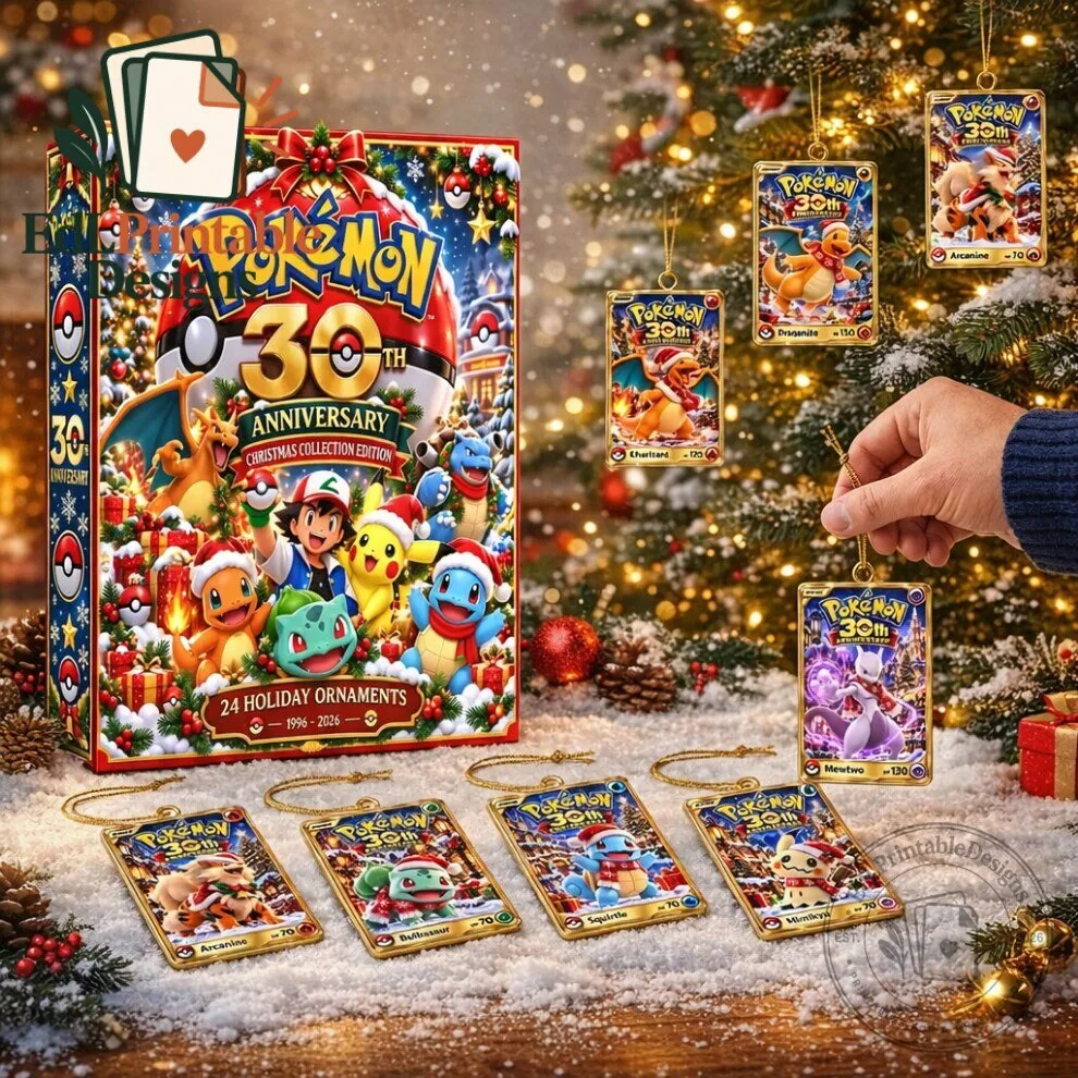 Pokemon 30th Anniversary Advent Calendar Christmas Collection Edition