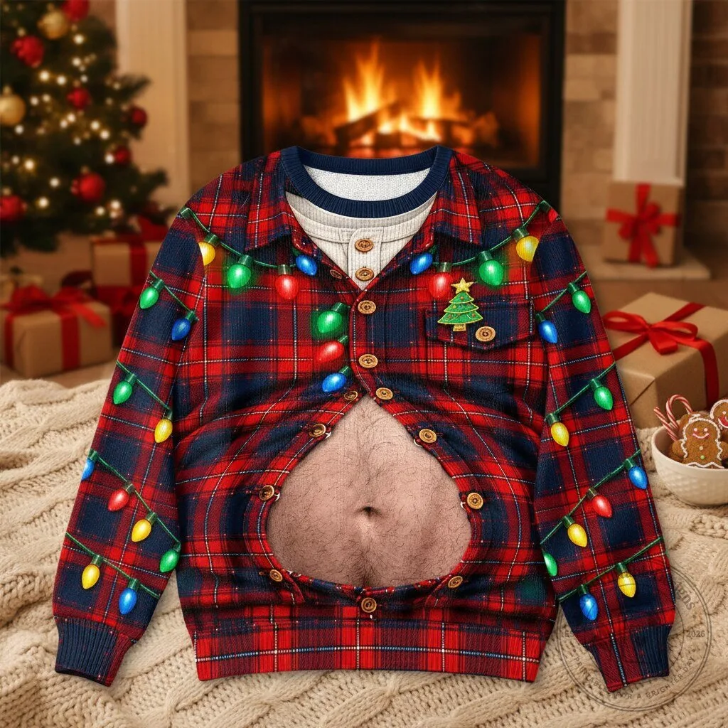 Chilling In Style This Season - Personalized Ugly Sweatshirt